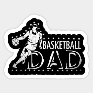 Mens Basketball Dad Fathers Day Coach Dad Basketball Player Daddys Gift Sticker